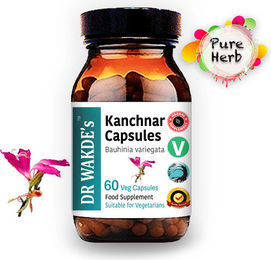 DR WAKDE'S Kanchnar Kapseln mit Bauhinia variegata, 60 vegane Kapseln, ohne Zusatzstoffe – Bild 1 von 8