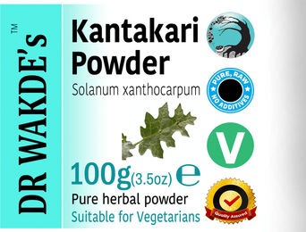 DR WAKDE'S Kantakari Pulver Solanum xanthocarpum 100 g Vegan – Bild 1 von 1