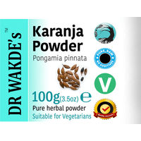 Produktbild von DR WAKDE'S Karanja Pulver Pongamia pinnata Vegan 100 g