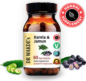 DR WAKDE'S Karela & Jamun Kräuter-Komplex Kapseln 60 Stück Vegan ohne Zusatzstoffe – Bild 1 von 4