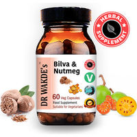 Produktbild von DR WAKDE'S Kräuter-Komplex Bilva und Muskatnuss Kapseln, 60 vegane Kapseln, ohne Zusatzstoffe