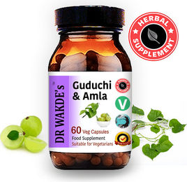DR WAKDE'S Kräuter-Komplex Guduchi & Amla Kapseln Vegan 60 Stück – Bild 1 von 6