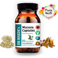 Produktbild von DR WAKDE'S Mucuna Kapseln mit Kapikacchu Juckbohne Vegan 60 Kapseln