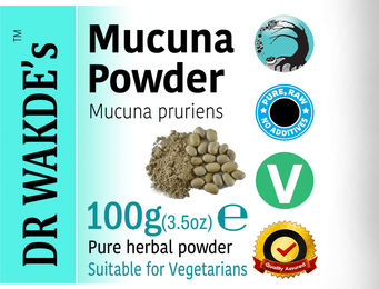 DR WAKDE'S Mucuna Pulver Velvet Bean Kapikacchu Vegan 100 g – Bild 1 von 1