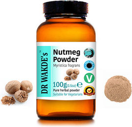 DR WAKDE'S Muskatnusspulver Myristica fragrans 100 g Vegan Rein und Roh – Bild 1 von 2