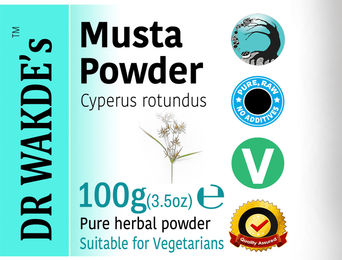 DR WAKDE'S Musta Pulver Cyperus rotundus Vegan 100 g – Bild 1 von 3
