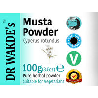 Produktbild von DR WAKDE'S Musta Pulver Cyperus rotundus Vegan 100 g