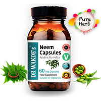 Produktbild von DR WAKDE'S Neem Kapseln mit Azadirachta indica, 60 vegane Kapseln, Ayurveda-Supplement ohne Zusatzstoffe