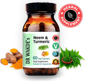 DR WAKDE'S Neem & Kurkuma Kapseln Vegan 60 Stück – Bild 1 von 3