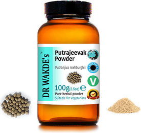 DR WAKDE'S Putrajeevak Pulver Putranjiva roxburghii 100 g Vegan – Bild 1 von 2