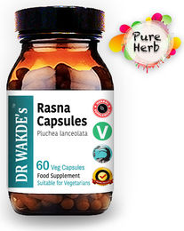 DR WAKDE'S Rasna Kapseln mit Pluchea lanceolata, 60 vegane Kapseln, Ayurveda-Supplement ohne Zusatzstoffe – Bild 1 von 3