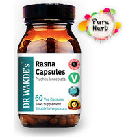 Produktbild von DR WAKDE'S Rasna Kapseln mit Pluchea lanceolata, 60 vegane Kapseln, Ayurveda-Supplement ohne Zusatzstoffe