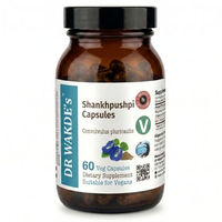 Produktbild von DR WAKDE'S Shankhpushpi Kapseln mit Convolvulus pluricaulis, 60 vegane Kapseln, Ayurveda-Ergänzung, ohne Zusatzstoffe