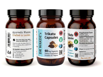 DR WAKDE'S Trikatu Kräuter-Komplex Kapseln Vegan 60 Stück – Bild 1 von 13