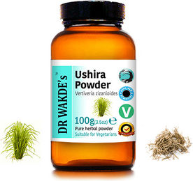 DR WAKDE'S Ushira Pulver Vetiveria zizanioides 100 g Vegan – Bild 1 von 2