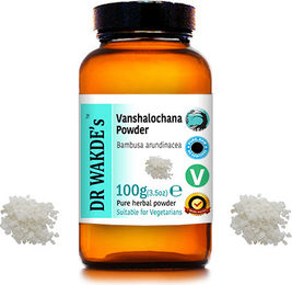 DR WAKDE'S Vanshalochana Pulver mit Kieselerde aus Bambusa arundinacea, 100 g, vegan – Bild 1 von 2