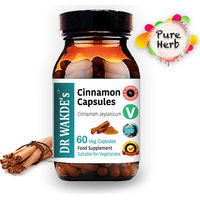 Produktbild von DR WAKDE'S Zimt Kapseln Vegan 60 vegetarische Kapseln ohne Zusatzstoffe