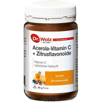 Produktbild von Dr. Wolz Acerola-Vitamin C mit Zitrusflavonoiden Pulver 90 g glutenfrei und laktosefrei