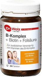 Dr. Wolz B Komplex mit Biotin und Folsäure Tabletten 300 Stück – Bild 1 von 3