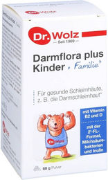 Dr. Wolz Darmflora plus Kinder + Familie Pulver 68 g vegetarisch glutenfrei – Bild 1 von 2