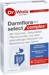 Dr. Wolz Darmflora Plus Select Complex Kapseln vegan glutenfrei laktosefrei ohne Gelatine – Bild 1 von 2