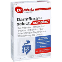Produktbild von Dr. Wolz Darmflora Plus Select Complex Kapseln vegan glutenfrei laktosefrei ohne Gelatine