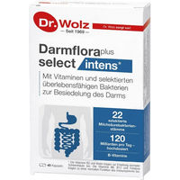 Produktbild von Dr. Wolz Darmflora plus select intens Kapseln vegan laktosefrei glutenfrei 40 Stück