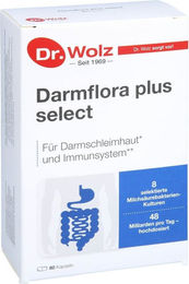 Dr. Wolz Darmflora plus select Kapseln 80 Stück vegan laktosefrei glutenfrei ohne Gelatine für Kinder – Bild 1 von 1