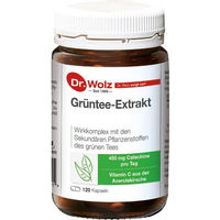 Produktbild von Dr. Wolz Grüntee Extrakt Kapseln vegan 120 Stück