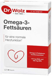 Dr. Wolz Omega-3-Fettsäuren hochrein Kapseln 60 Stück – Bild 1 von 2