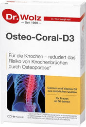 Dr. Wolz Osteo-Coral-D3 Kapseln mit Algenkalk Sango vegan 60 Stück – Bild 1 von 1