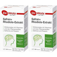 Produktbild von Dr. Wolz Safran und Rhodiola Extrakt Anti-Stress-Komplex Kräuter-Komplex Kapseln 120 Stück