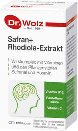 Dr. Wolz Safran und Rhodiola Kräuter-Komplex Kapseln 120 Stück – Bild 1 von 2