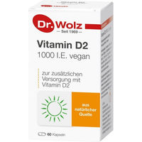 Produktbild von Dr. Wolz Vitamin D2 1000 IE vegan Kapseln 60 Stück