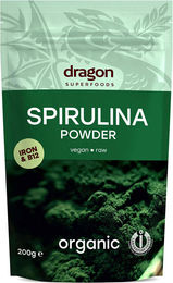 Dragon Superfoods Spirulina Pulver Bio vegan glutenfrei 200 g – Bild 1 von 2