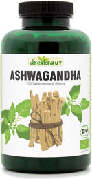 dreikraut Bio Ashwagandha Tabletten ohne Zusatzstoffe – Bild 1 von 3