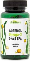 dreikraut® Omega-3 Algenöl Kapseln vegan – Bild 1 von 2