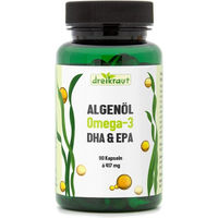 Produktbild von dreikraut® Omega-3 Algenöl Kapseln vegan