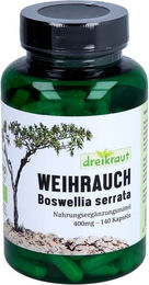 dreikraut Weihrauch Boswellia Serrata Extrakt Bio Kapseln vegan 140 Stück 400 mg 65% Boswellia-Säuren – Bild 1 von 4