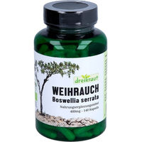 Produktbild von dreikraut Weihrauch Boswellia Serrata Extrakt Bio Kapseln vegan 140 Stück 400 mg 65% Boswellia-Säuren