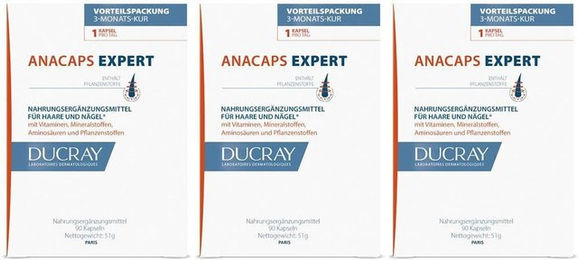 DUCRAY Anacaps Expert Kapseln mit Zink, Biotin und Selen vegan und glutenfrei – Bild 1 von 1