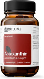 dunatura Astaxanthin Kapseln 8 mg vegan ohne Zusatzstoffe 56 Kapseln – Bild 1 von 2
