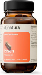 dunatura Eisen Bisglycinat und Vitamin C Kapseln vegan ohne Zusatzstoffe – Bild 1 von 1