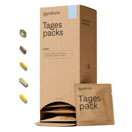 Dunatura Fokus Daily Packs Vegan Sticks mit Omega-3, Eisen und Vitamin B12 28 Tagespacks – Bild 1 von 3