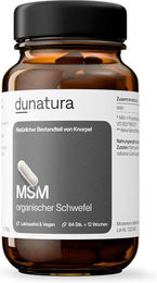 dunatura MSM 500mg Kapseln vegan ohne Zusatzstoffe 84 Stück – Bild 1 von 2