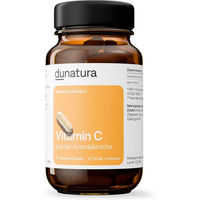 Produktbild von dunatura Vitamin C 420 mg Kapseln mit Acerola und Hagebutte vegan ohne Zusatzstoffe 56 Kapseln