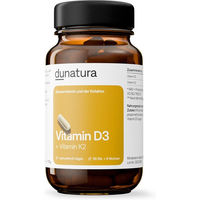 Produktbild von dunatura Vitamin D3 + K2 Kapseln vegan mit Flechten 56 Kapseln