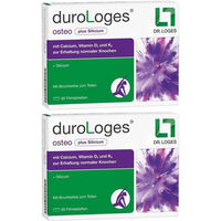 Produktbild von duroLoges osteo Calcium Carbonat Tabletten für Frauen 120 Stück
