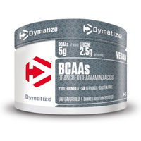 Produktbild von Dymatize BCAA Pulver glutenfrei und laktosefrei geschmacksneutral