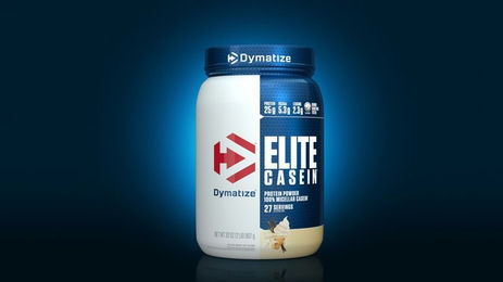 Dymatize Elite Casein Protein Pulver Vanille zuckerfrei und glutenfrei – Bild 1 von 2